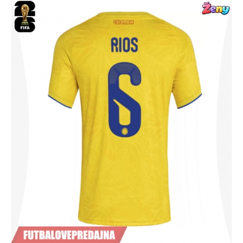 Lacne Ženy Futbalové dres Kolumbia Richard Rios #6 MS 2026 Krátky Rukáv - Domáci